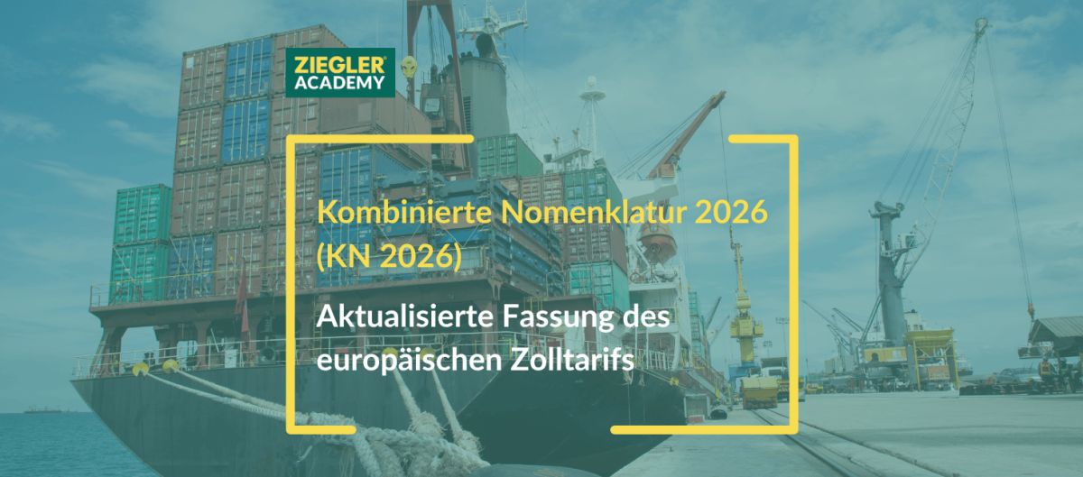 Aktualisierte Kombinierte Nomenklatur für das Jahr 2026